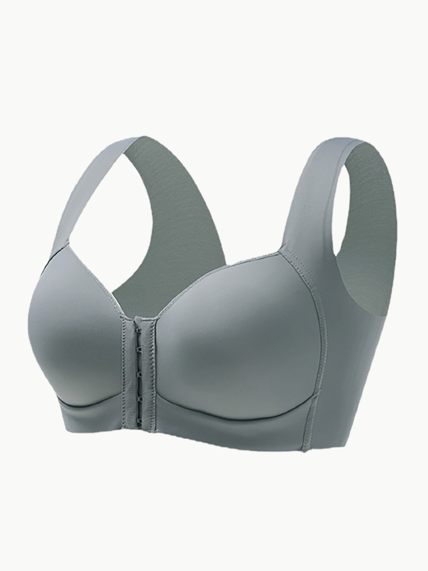 Front Closure Wide Straps Post Back Support Bra