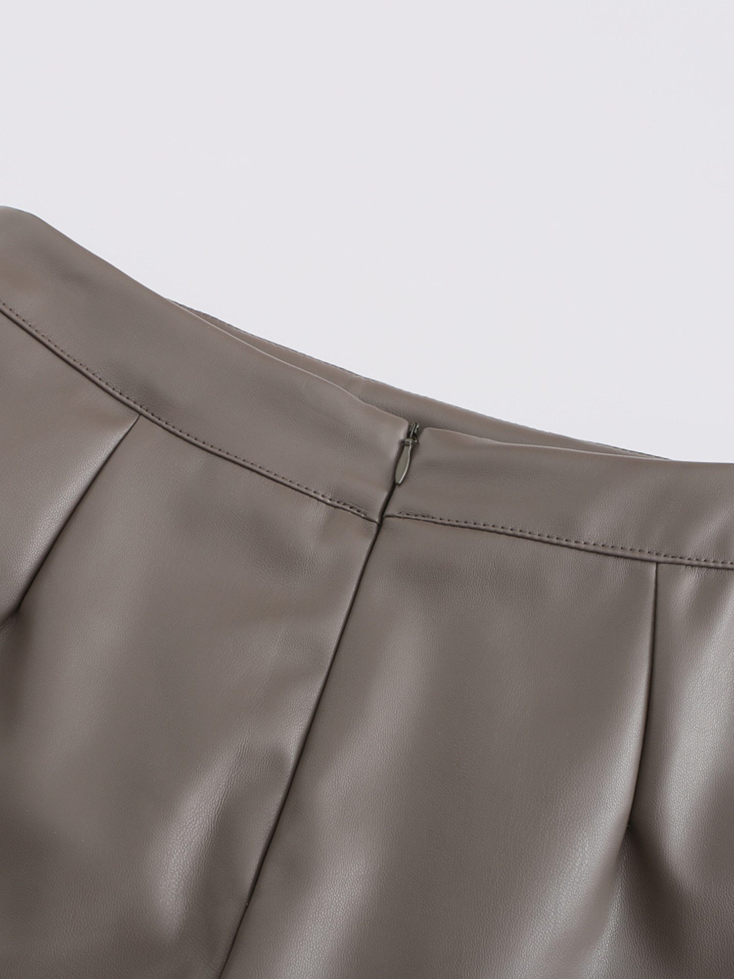 Simplicity High Waist Leather Skirt