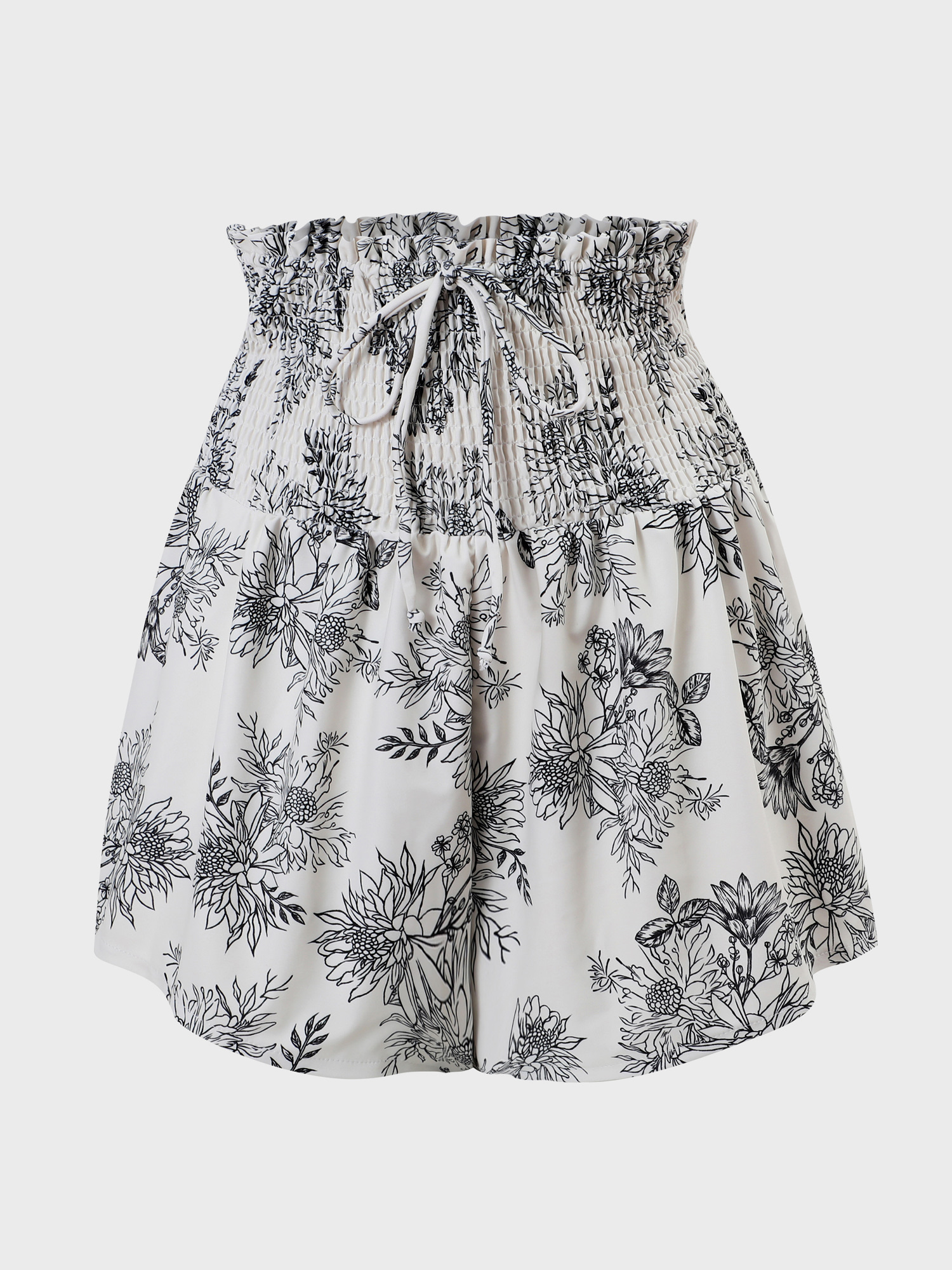 Blooming Flowers High Elastic Swim Shorts