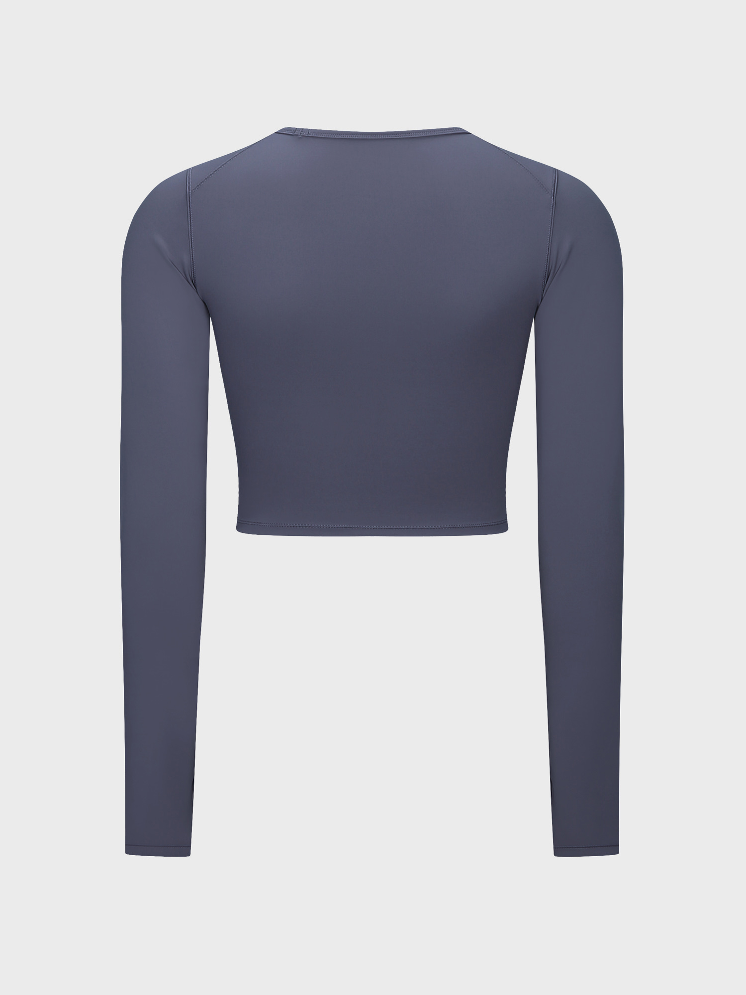 Slim Fit Nude Long Sleeve Yoga Crop Top