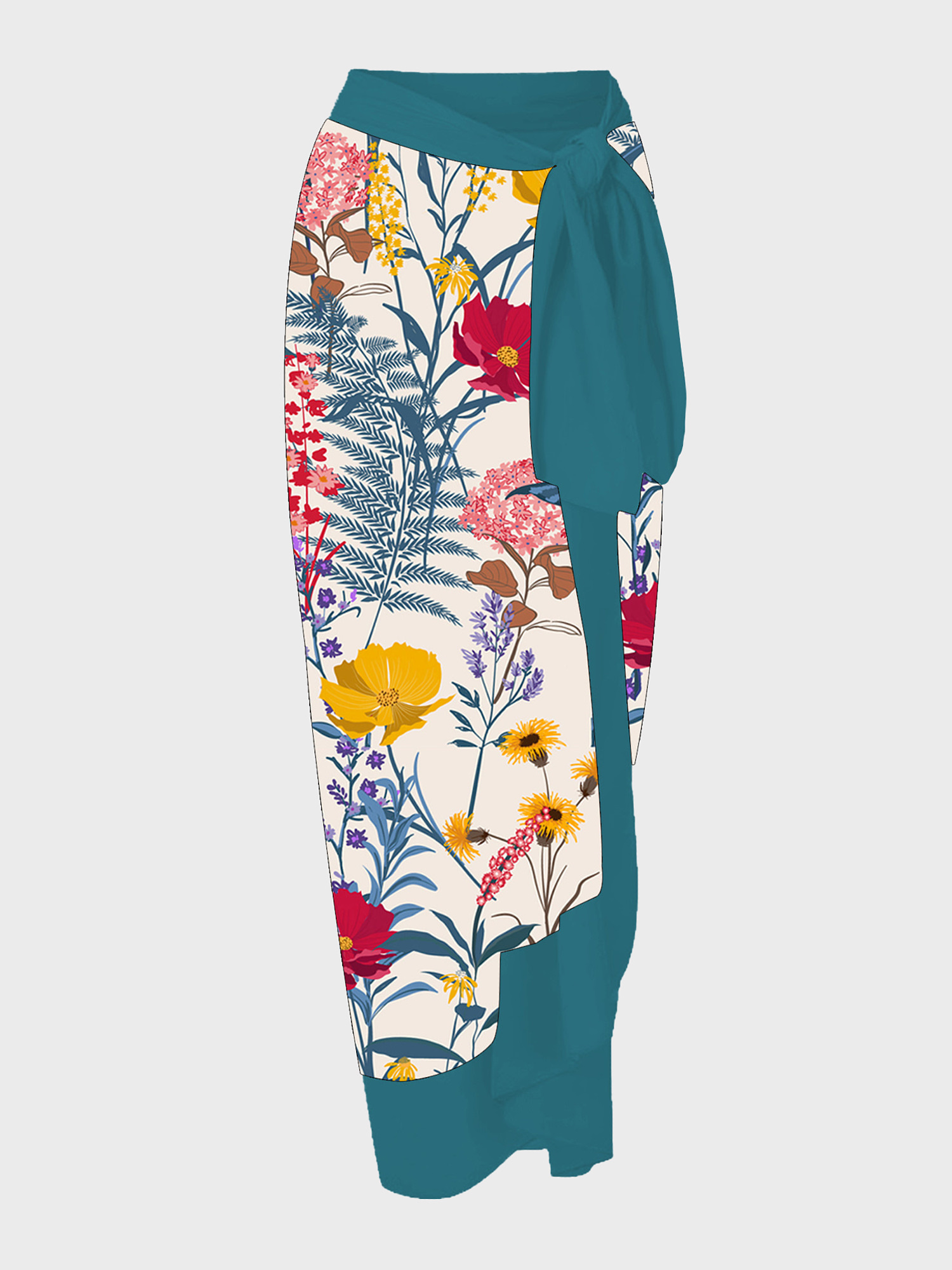 Sunbathing V-Neck Swim Set