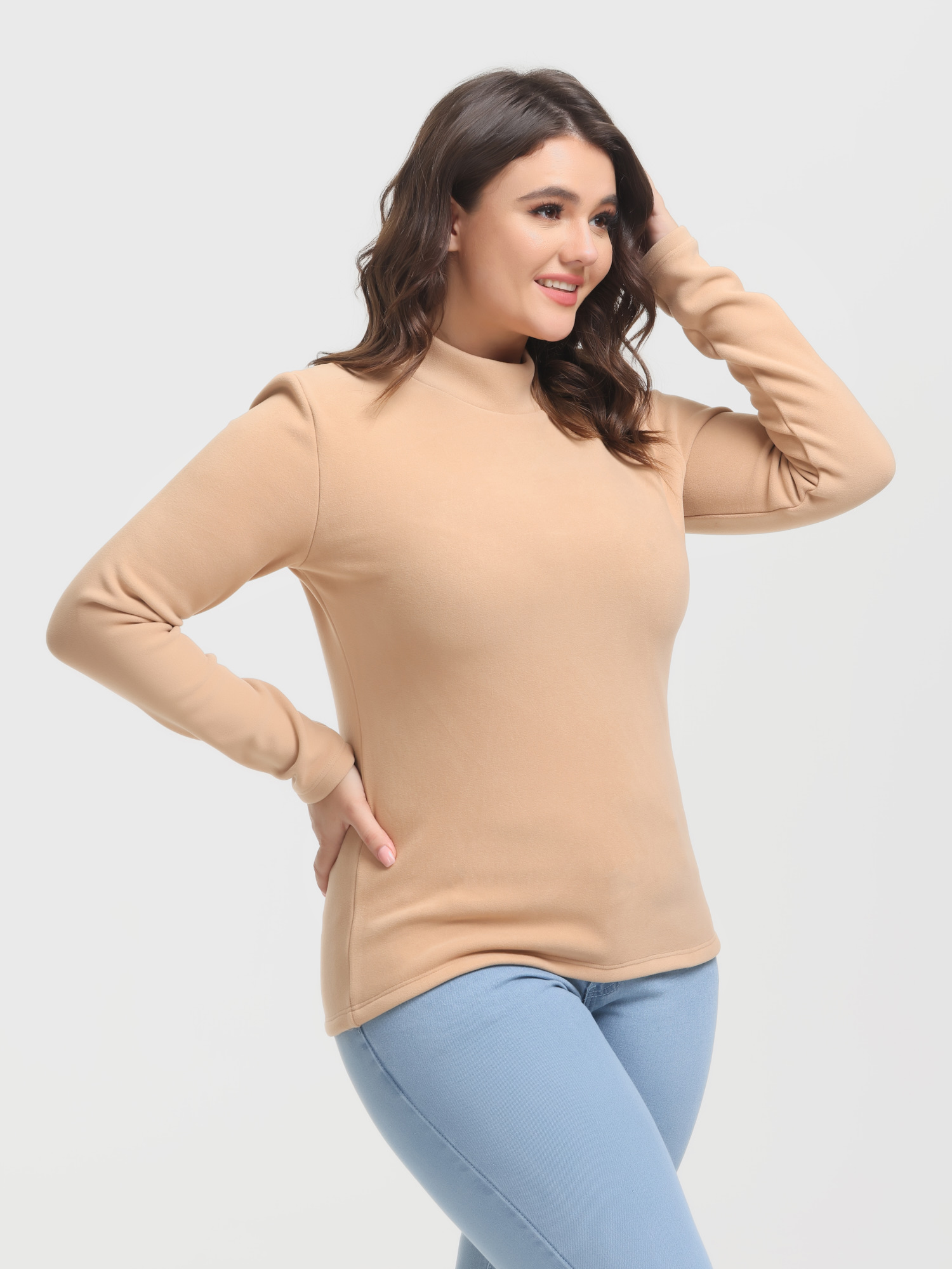 Versatile Slim Turtleneck Warming Top