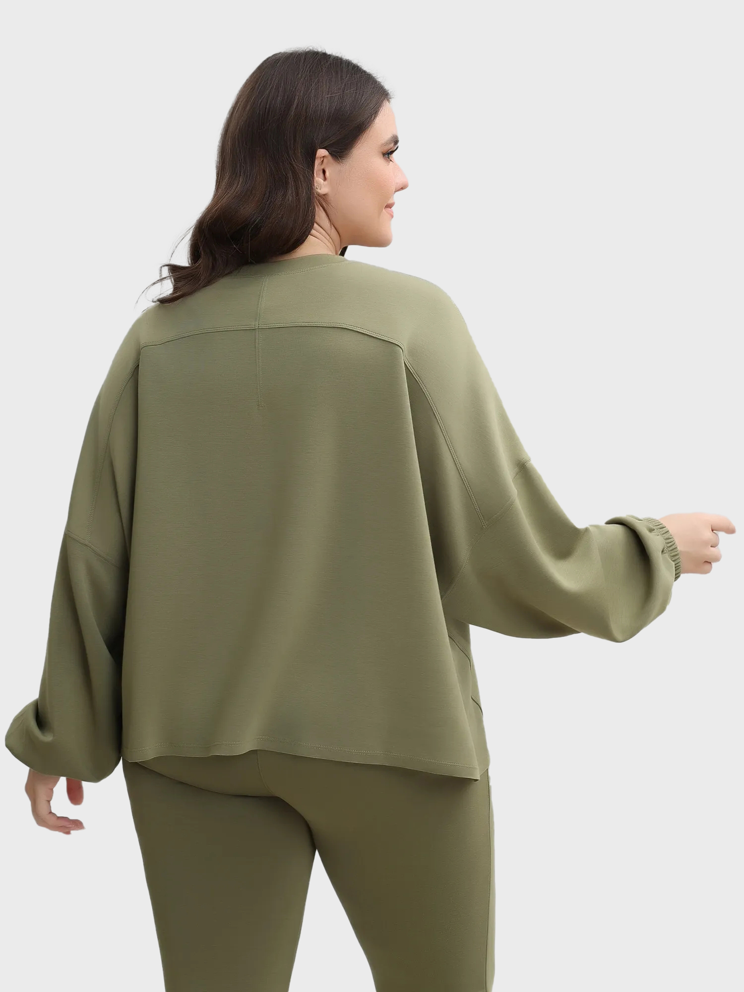 Loose Long Sleeve Sports Sweatshirt