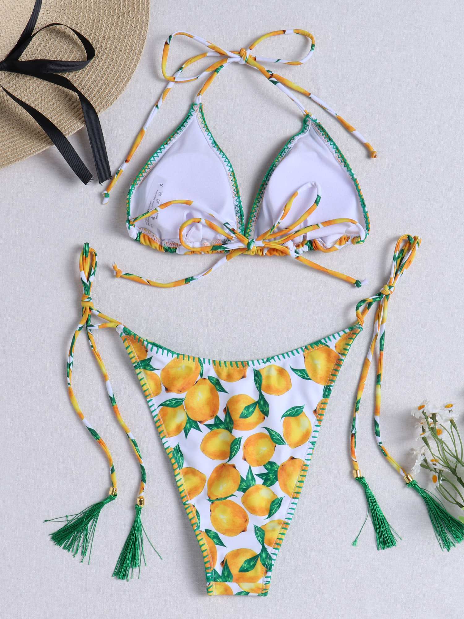 Delightful Lemon Bikini Set
