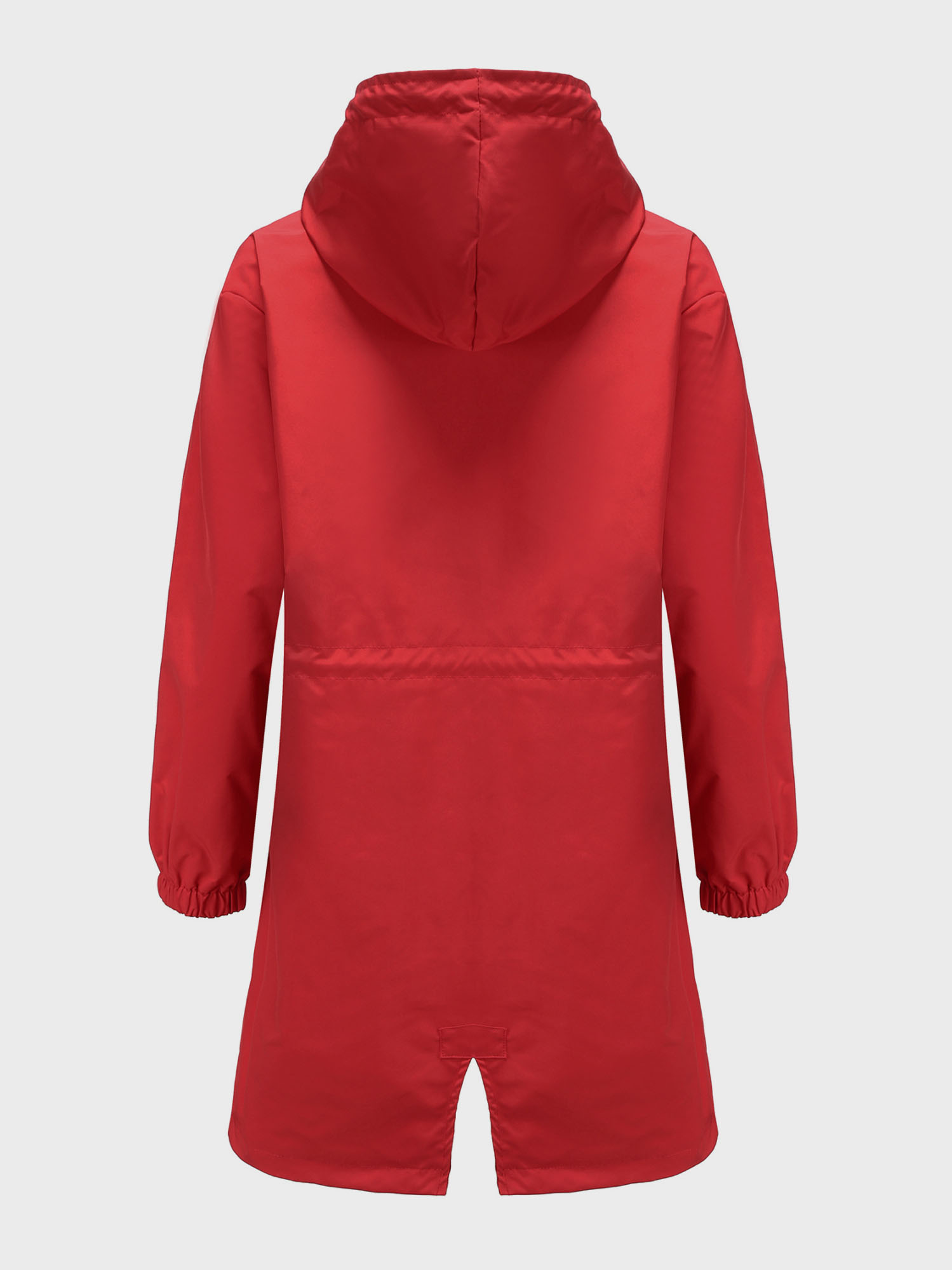Casual Waterproof Long Hooded Windbreaker Midi Jacket