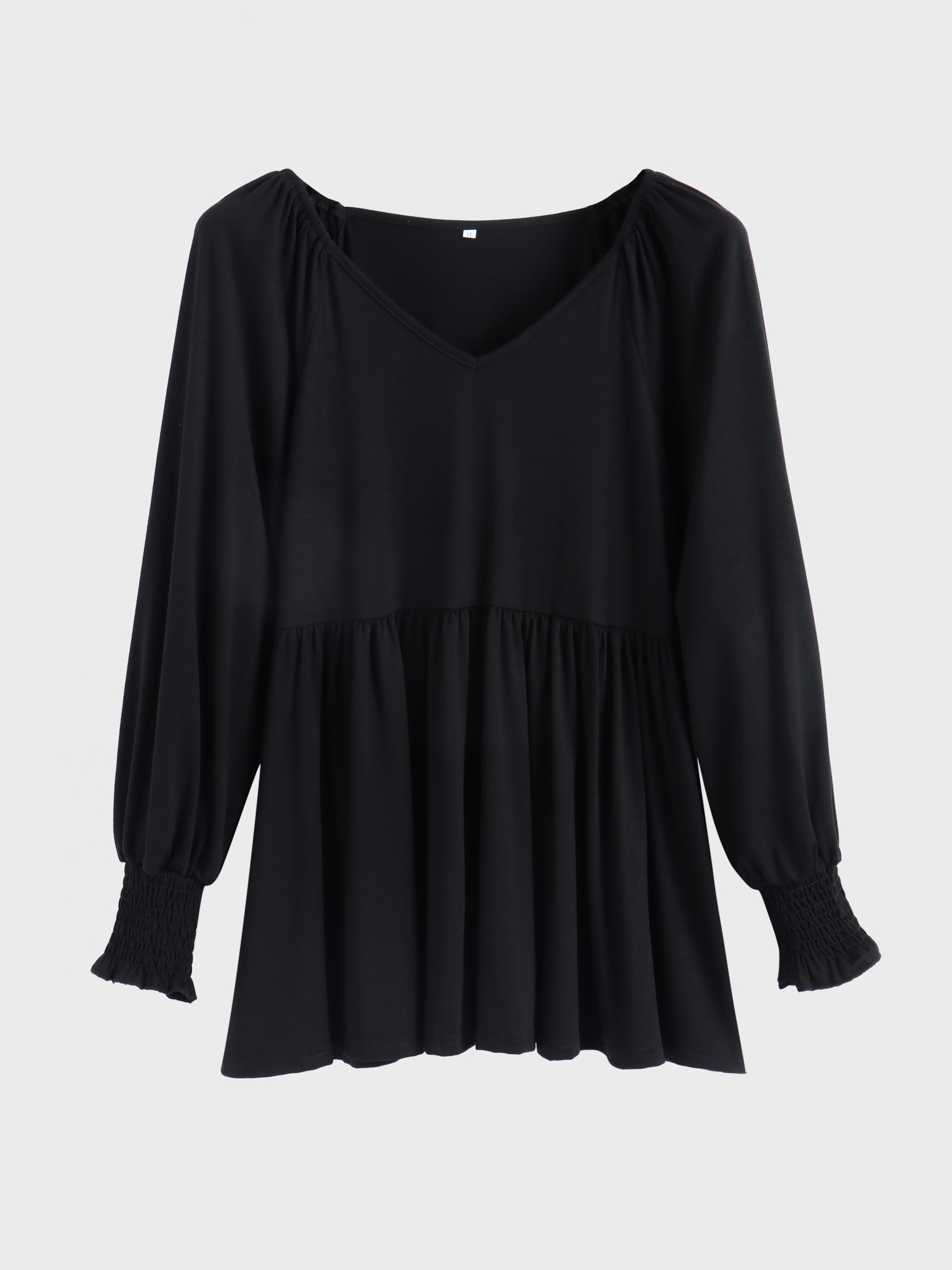 V-neck Long Sleeve Casual Blouse