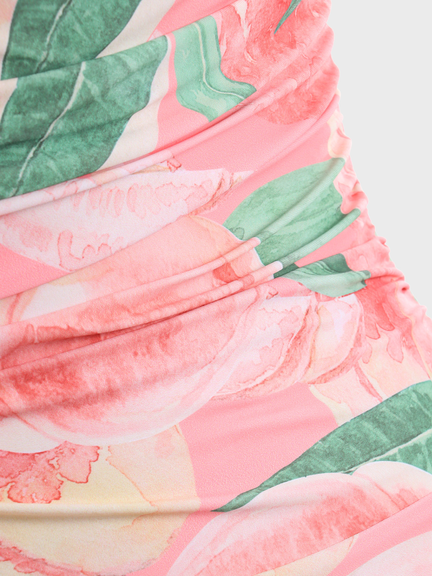 Lovely Peach Print One-Piece Swimsuit