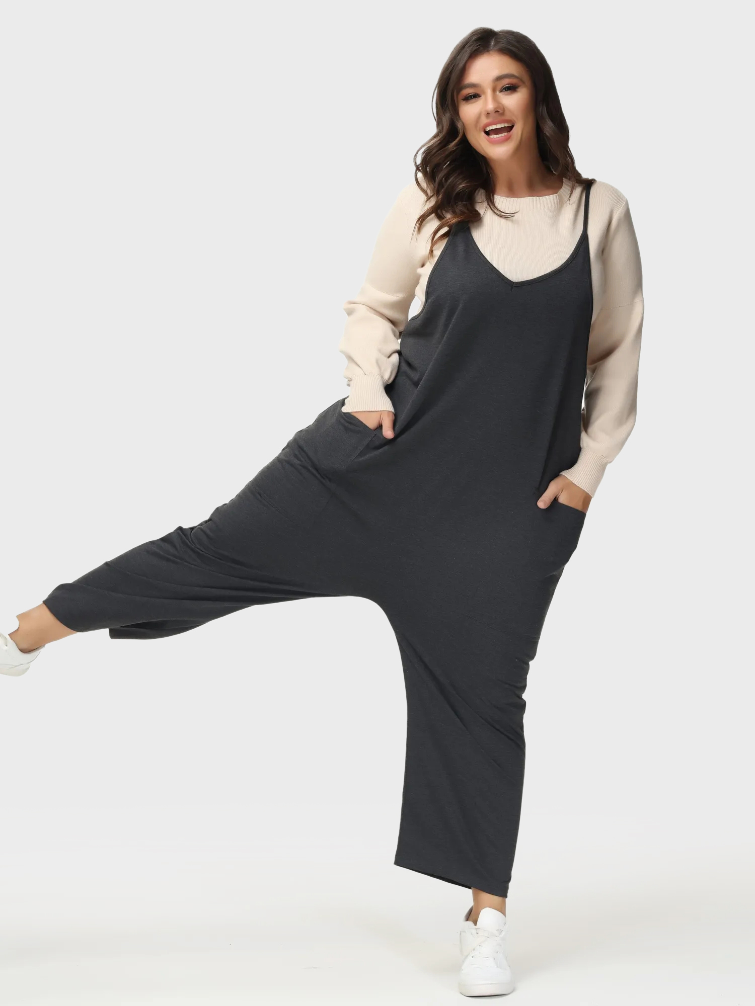 Casual Everyday Jumpsuit with Pockets