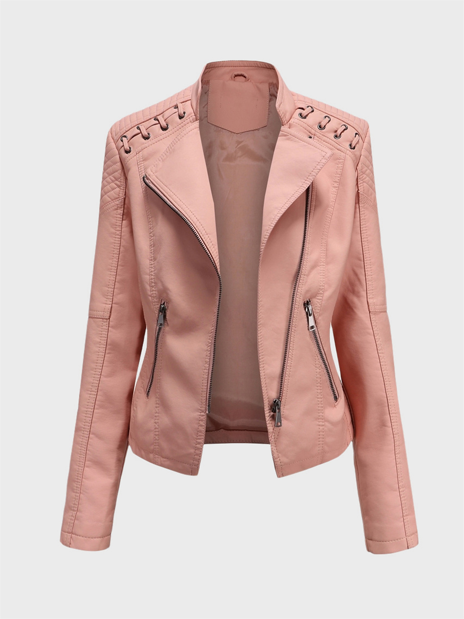 Simplicity High Waist Leather Jacket
