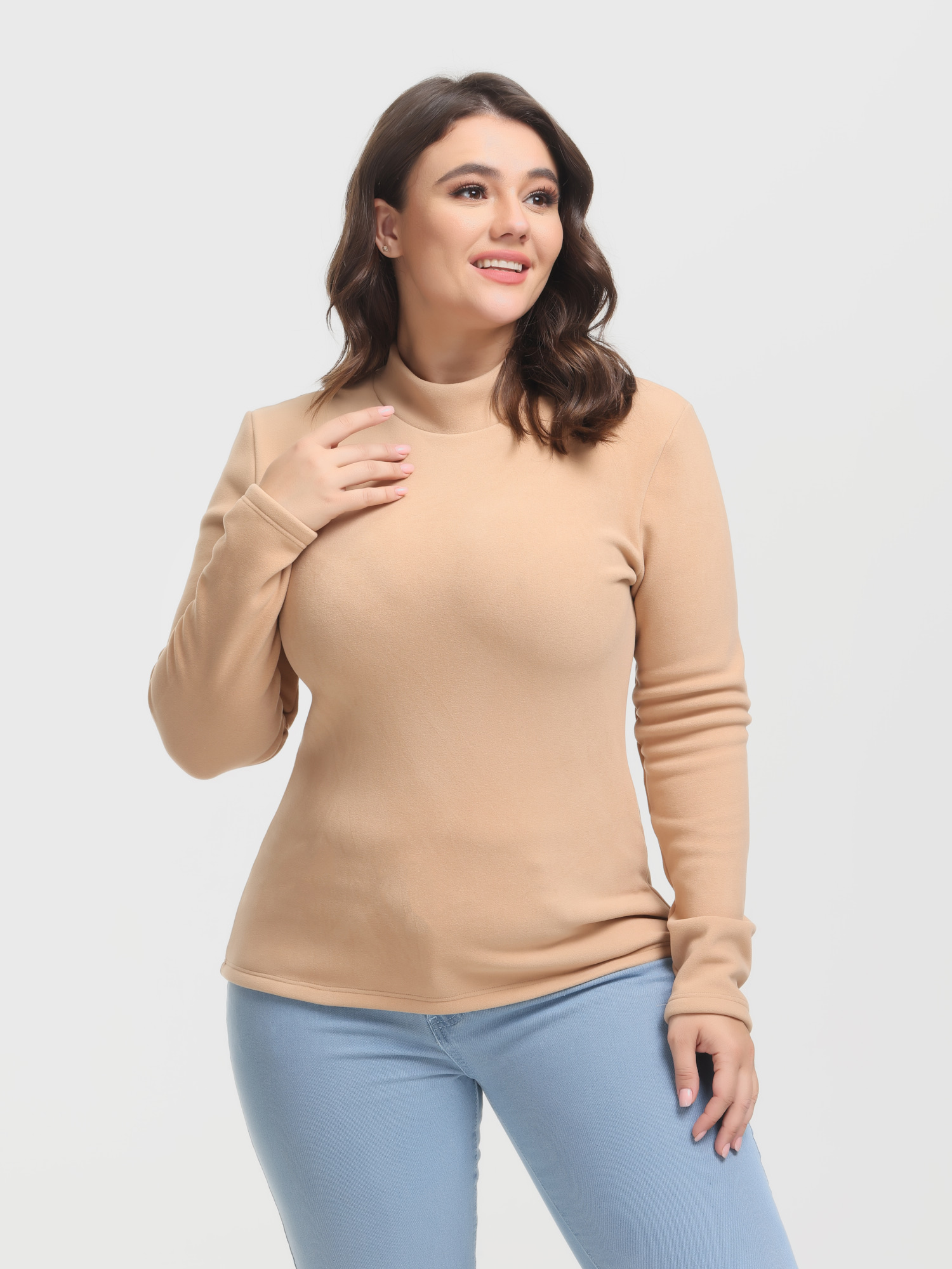 Versatile Slim Turtleneck Warming Top