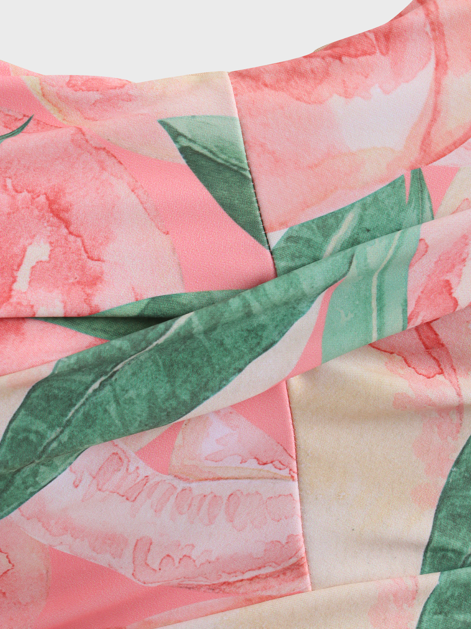 Lovely Peach Print One-Piece Swimsuit