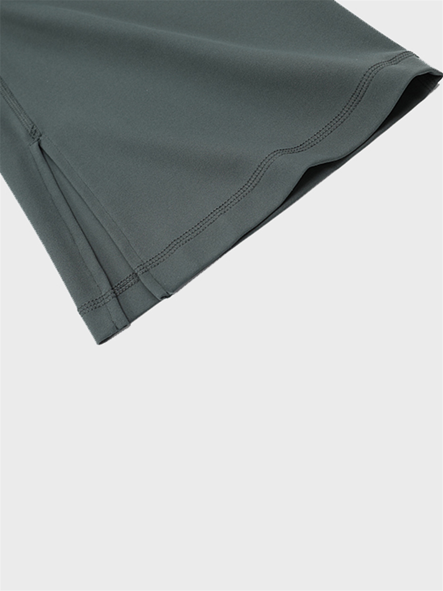 Slim Flared Sports Pants with Side Split