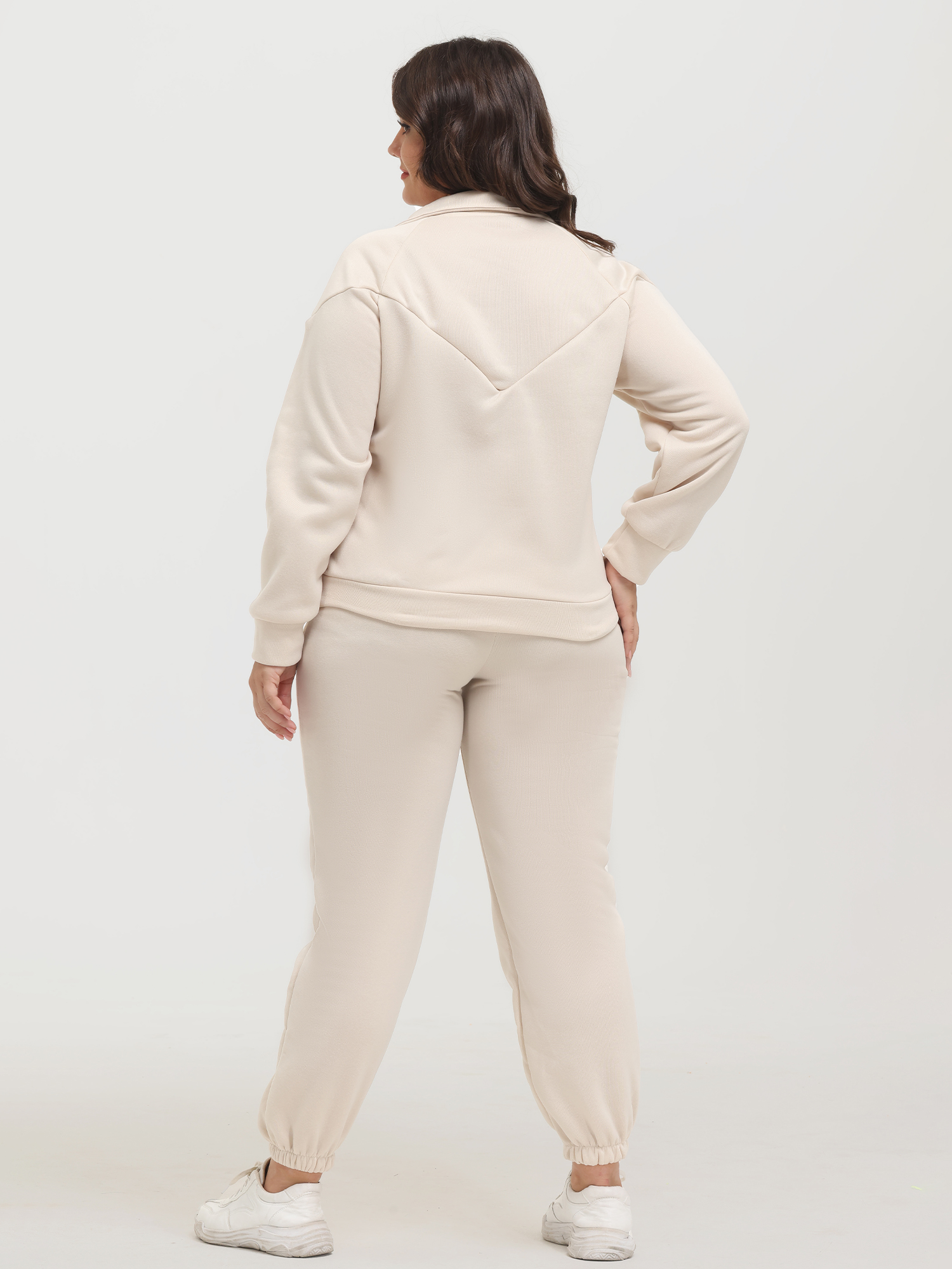 Long Sleeve Fleece Sweatershirt and Jogger Pants Set