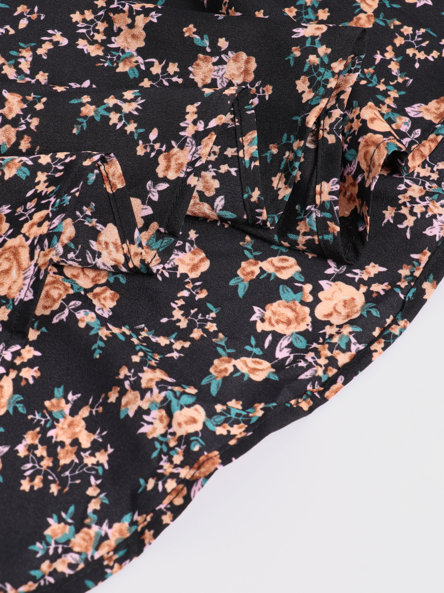 Sweetheart Neck Floral Midi Dress