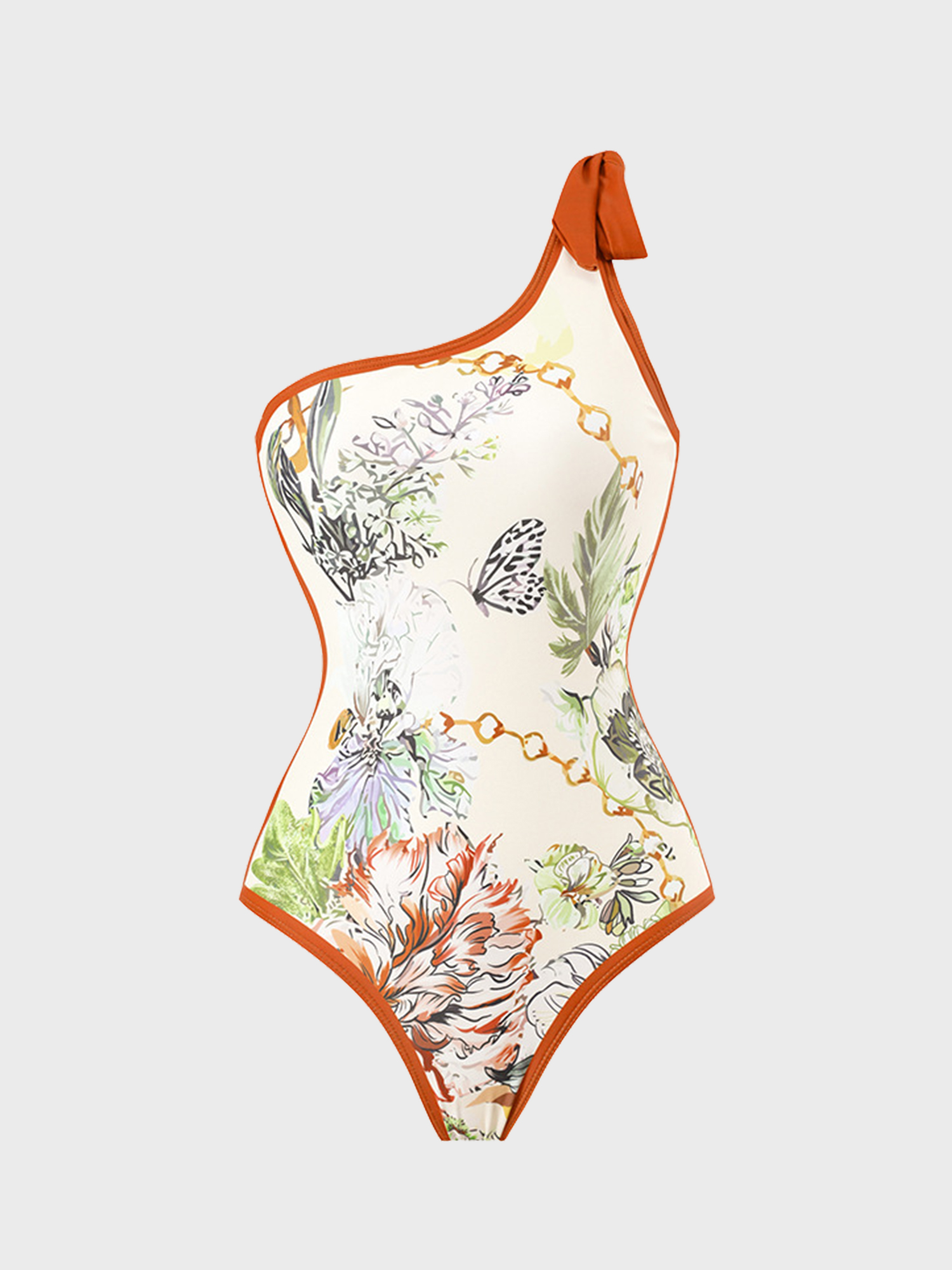 Tasteful Painting One-Piece Swimsuit
