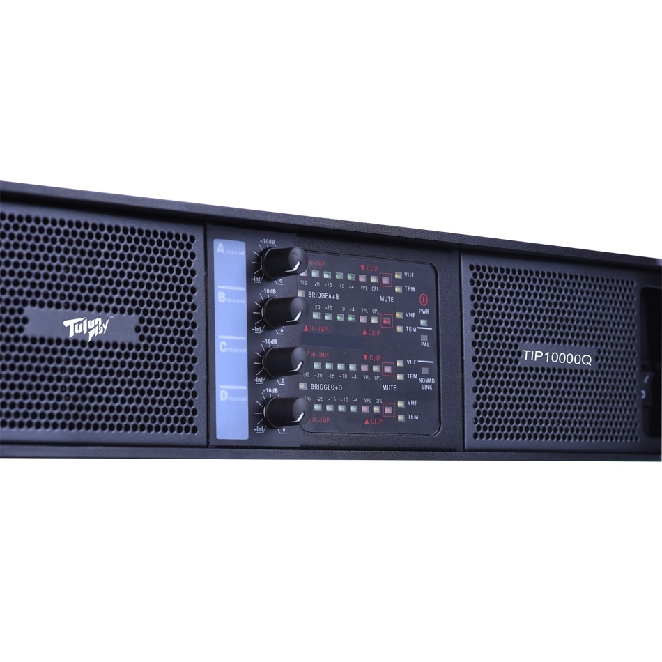4 Channel 4*1350 Watts Class TD 10000q Line Array Power Amplifier Professional DJ Subwoofer Poweramp Tulun Play TIP10000q