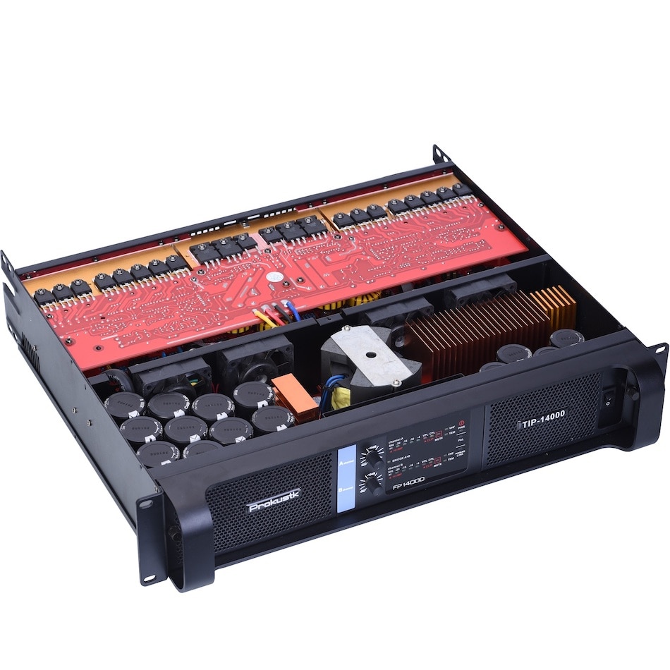 2 Channel 2*2350 Watts Class TD 14000 Professional Power Amplifier DJ Subwoofer for Double 18inch speaker Poweramp Prokustk TIP14000