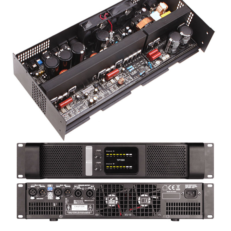 2 Channel Professional Power Amplifier Mosfet Amplifier 2*4150 Watts Stereo Class D Line Array Tulun play TIP1500