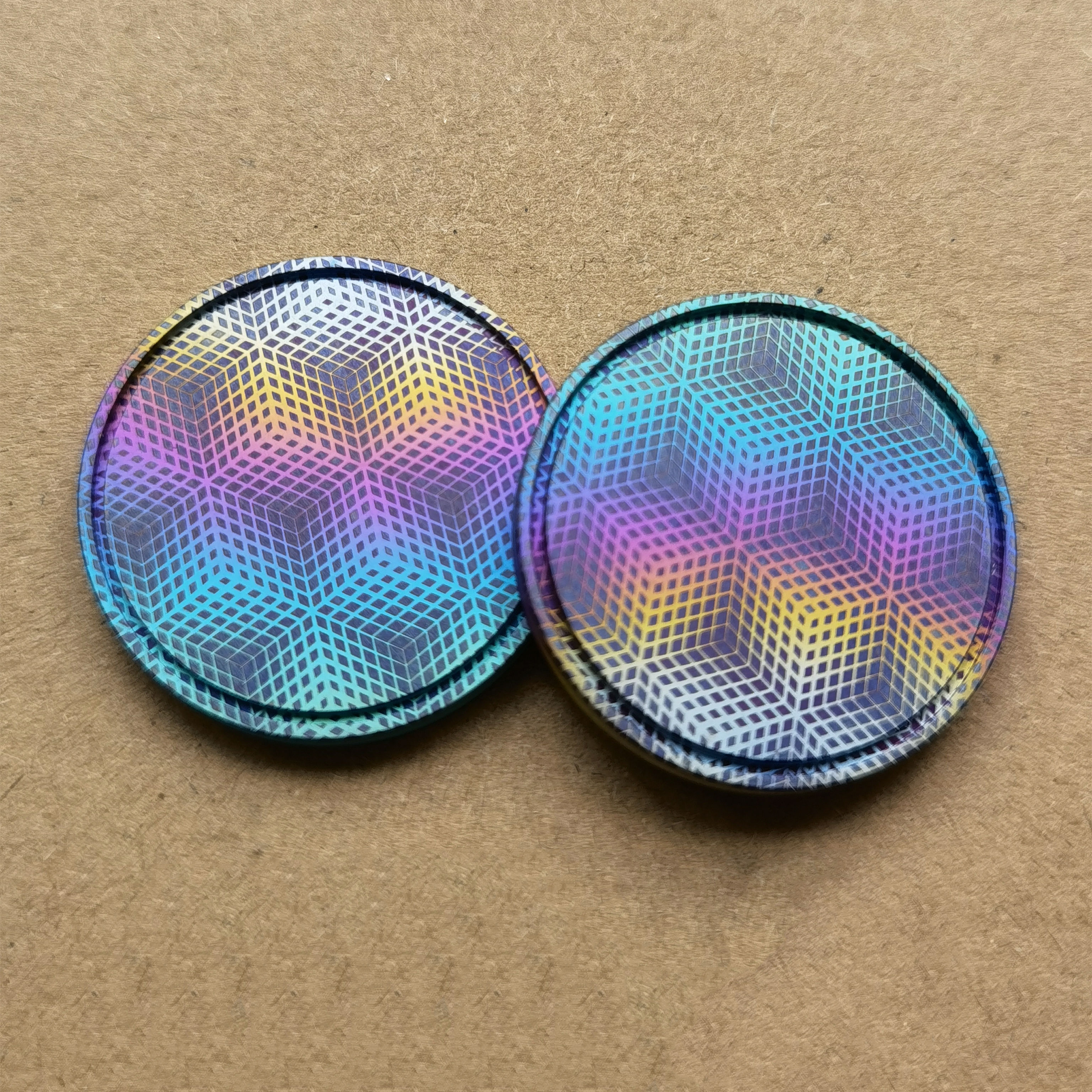 Flat coins-Big white EDC