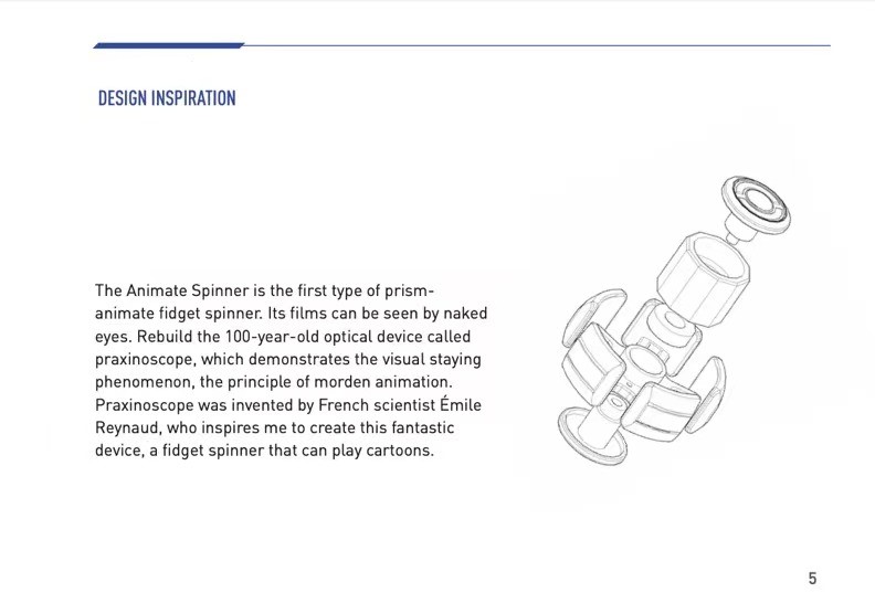 Animate spinner-Big white EDC