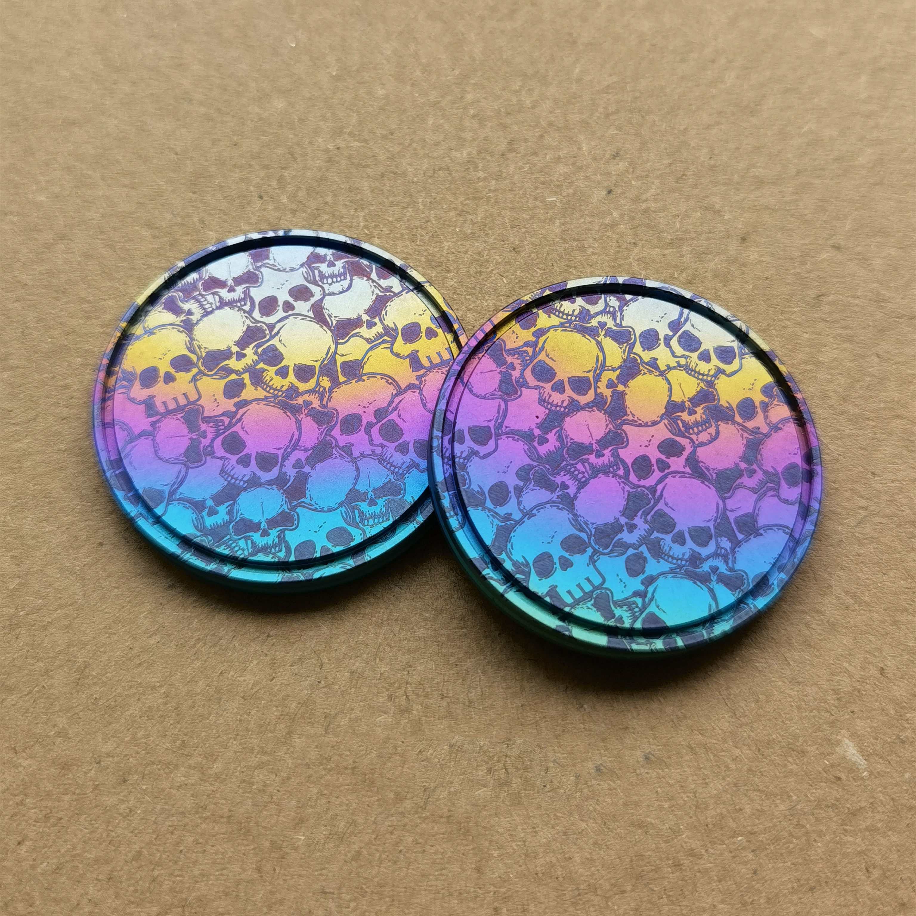 Flat coins-Big white EDC