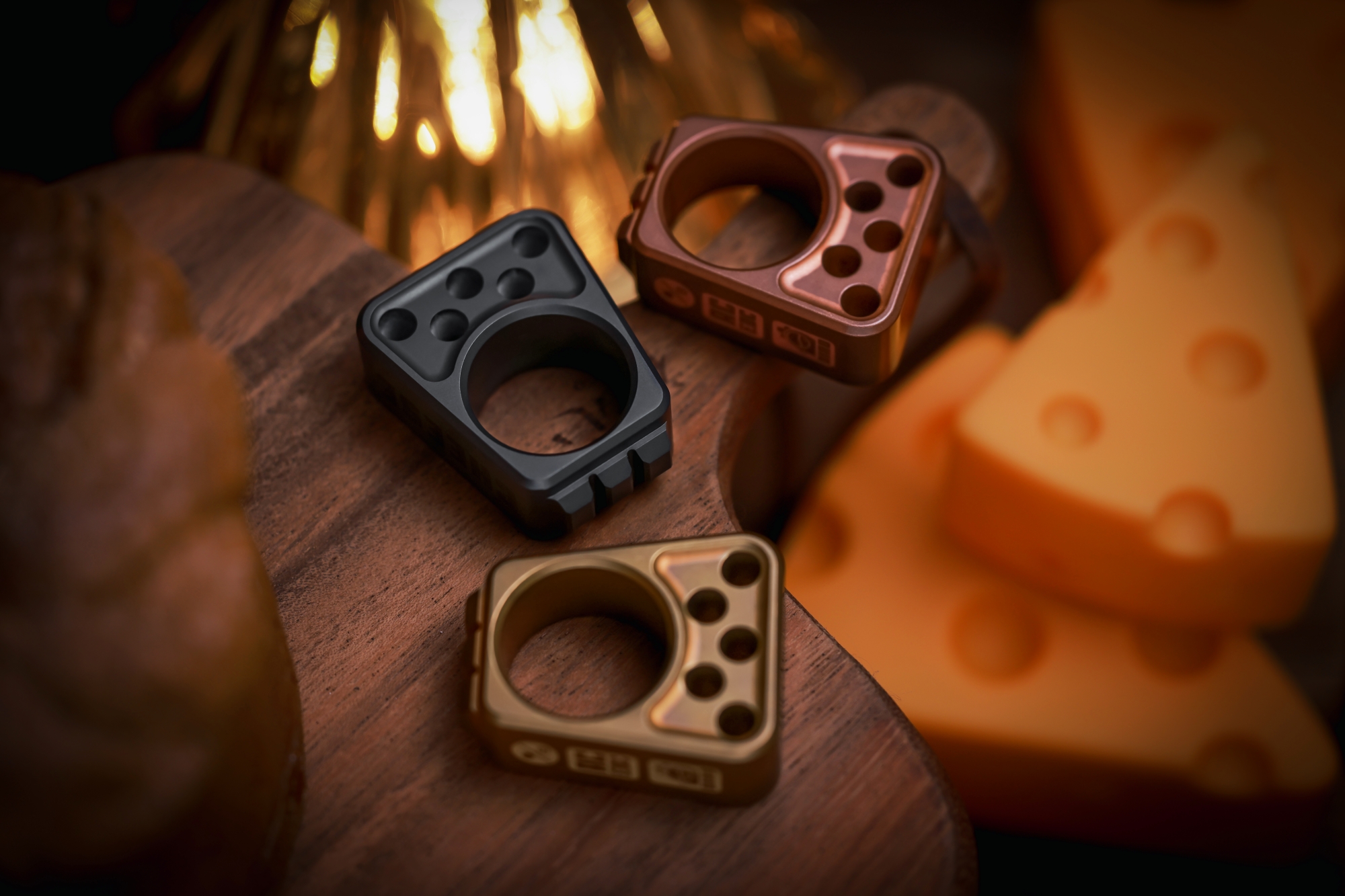 Afrankart DFK 2 Finger Brass Knuckles Knuckle Duster -Cakra EDC