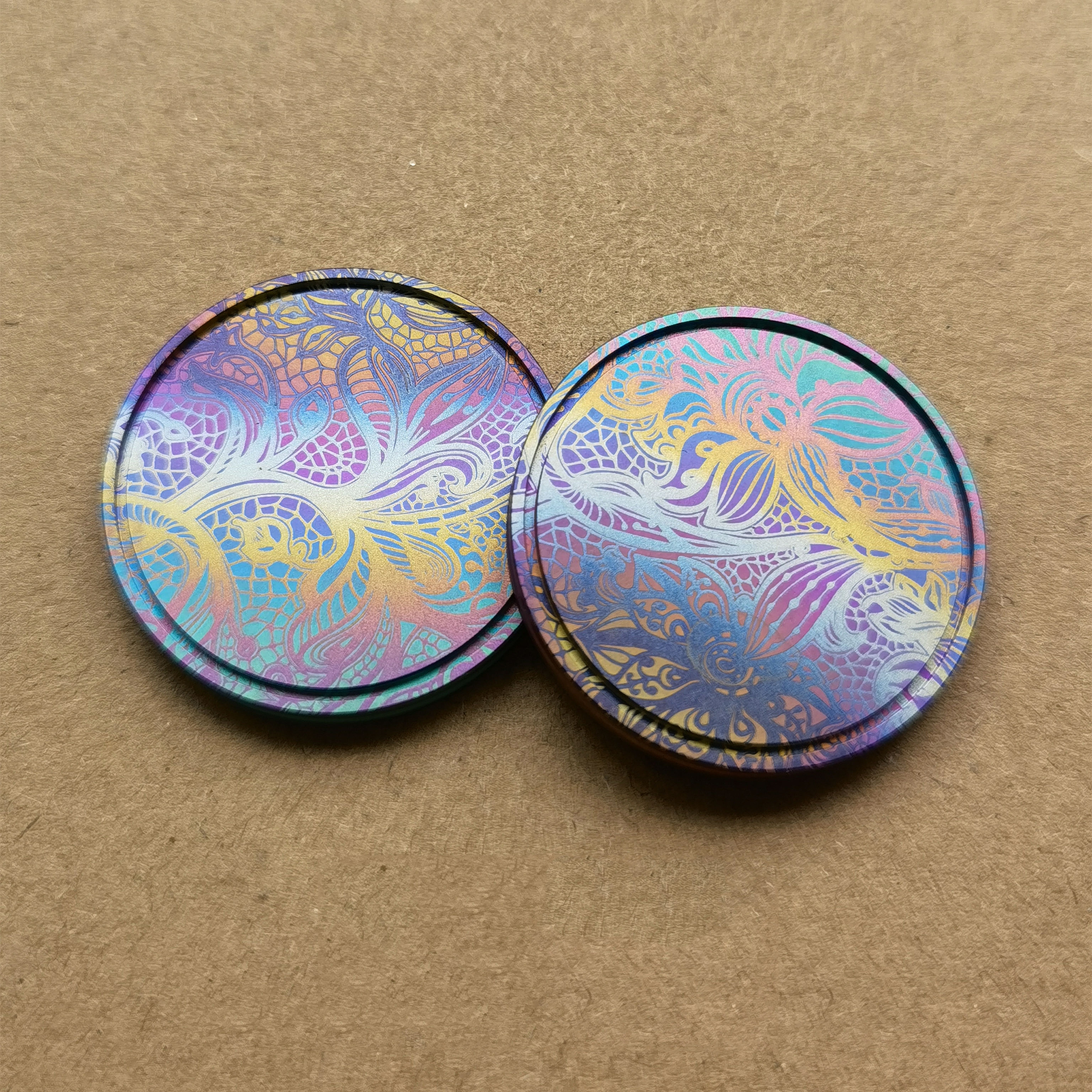 Flat coins-Big white EDC