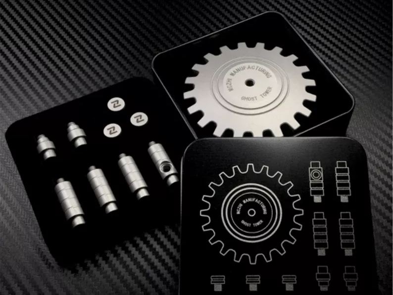 Ghost Tower Fidget Spinner Display Kit（608/688/R188bearing）-Big white EDC