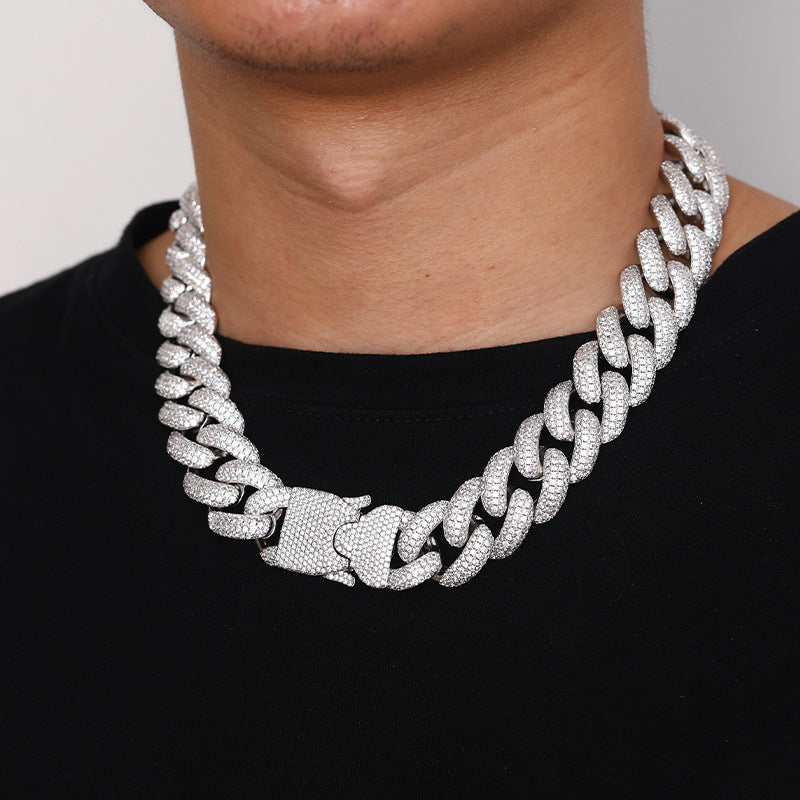 20mm Iced Out Cuban Link Chain