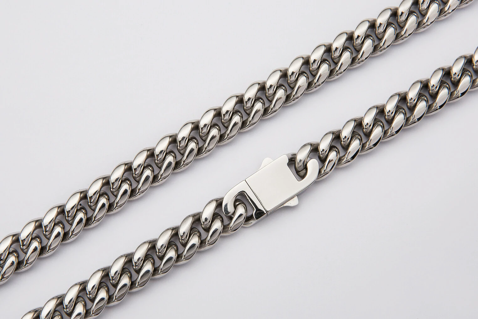 making a silver cuban link chain