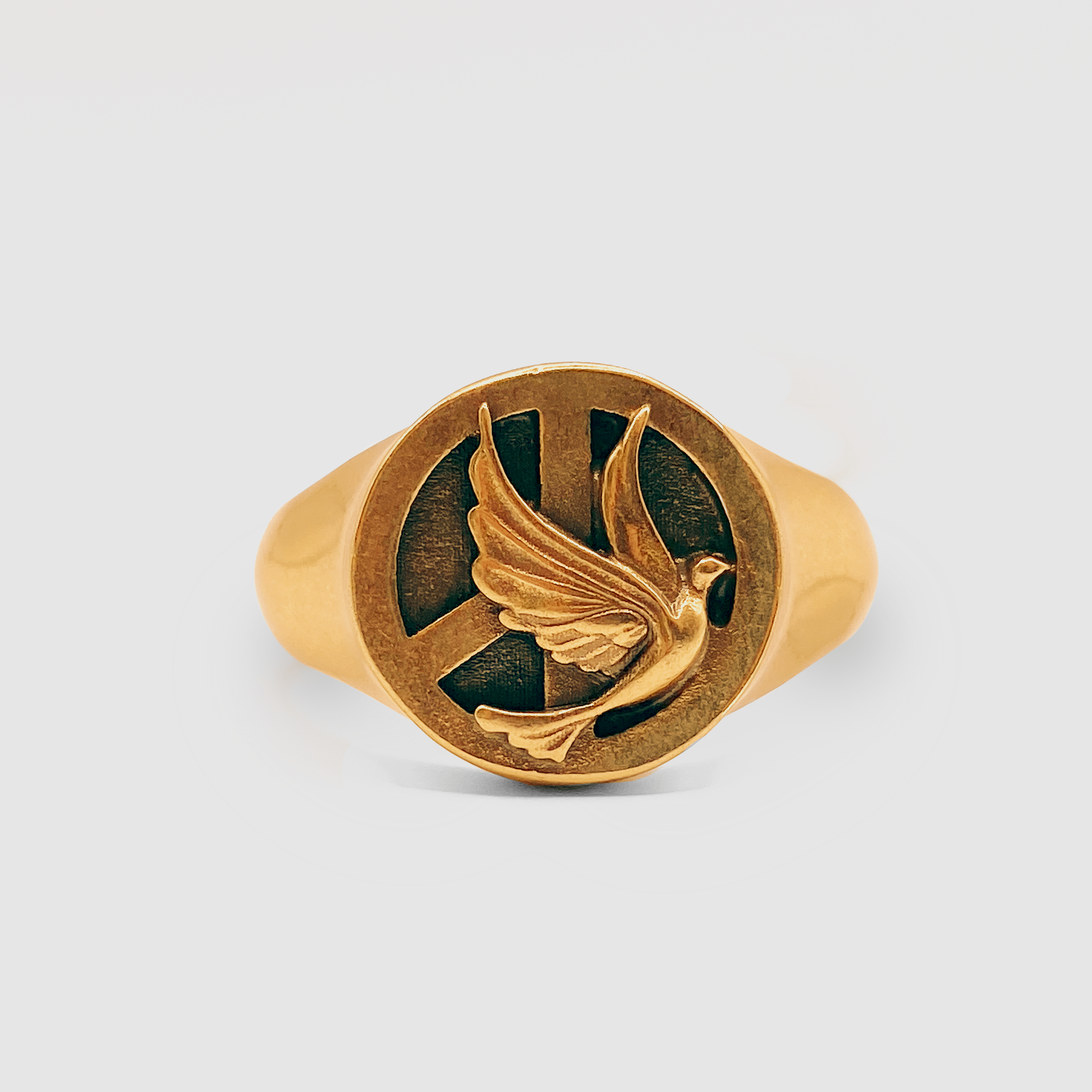 Stylish Gold Freedom Ring