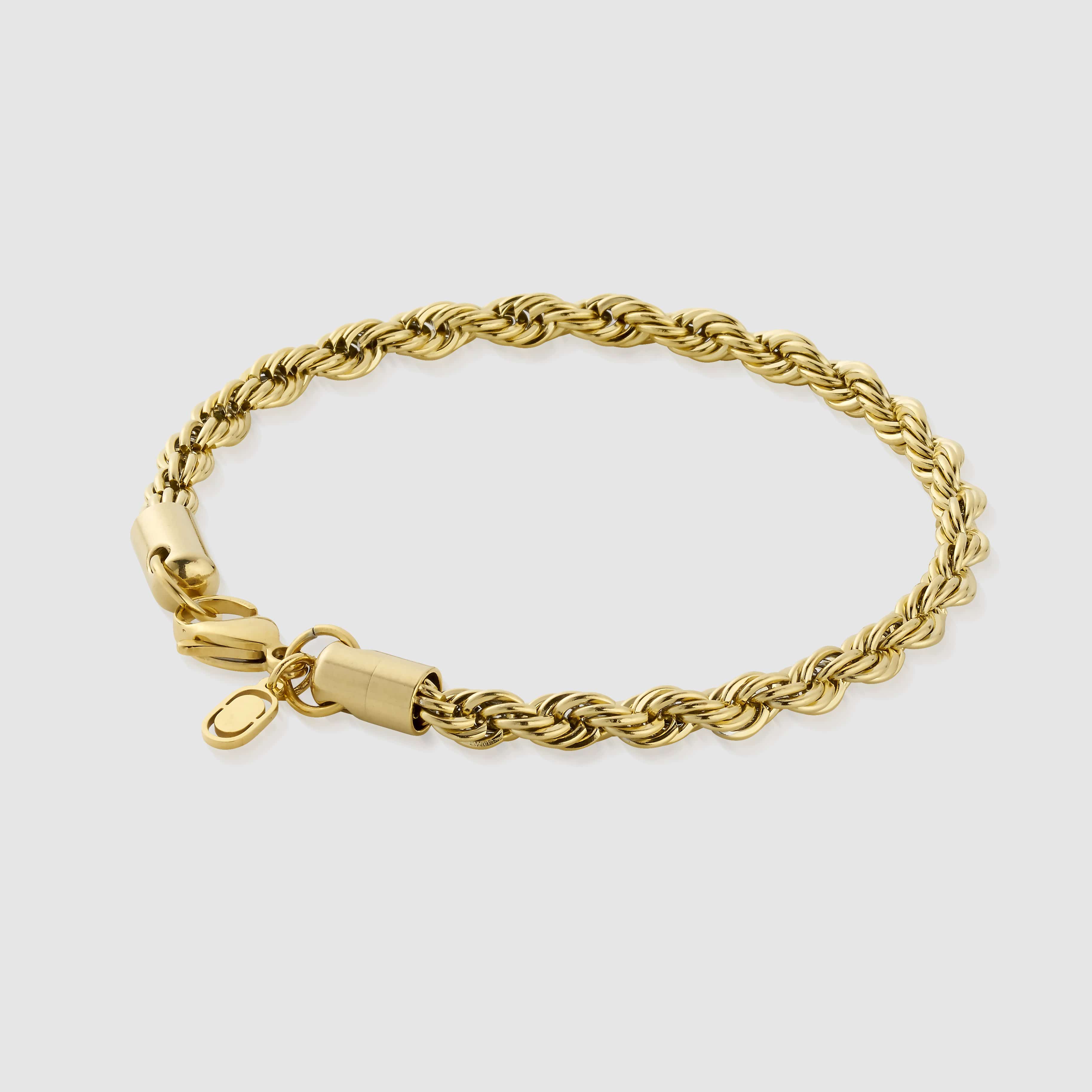 Gold Rope Bracelet 5mm