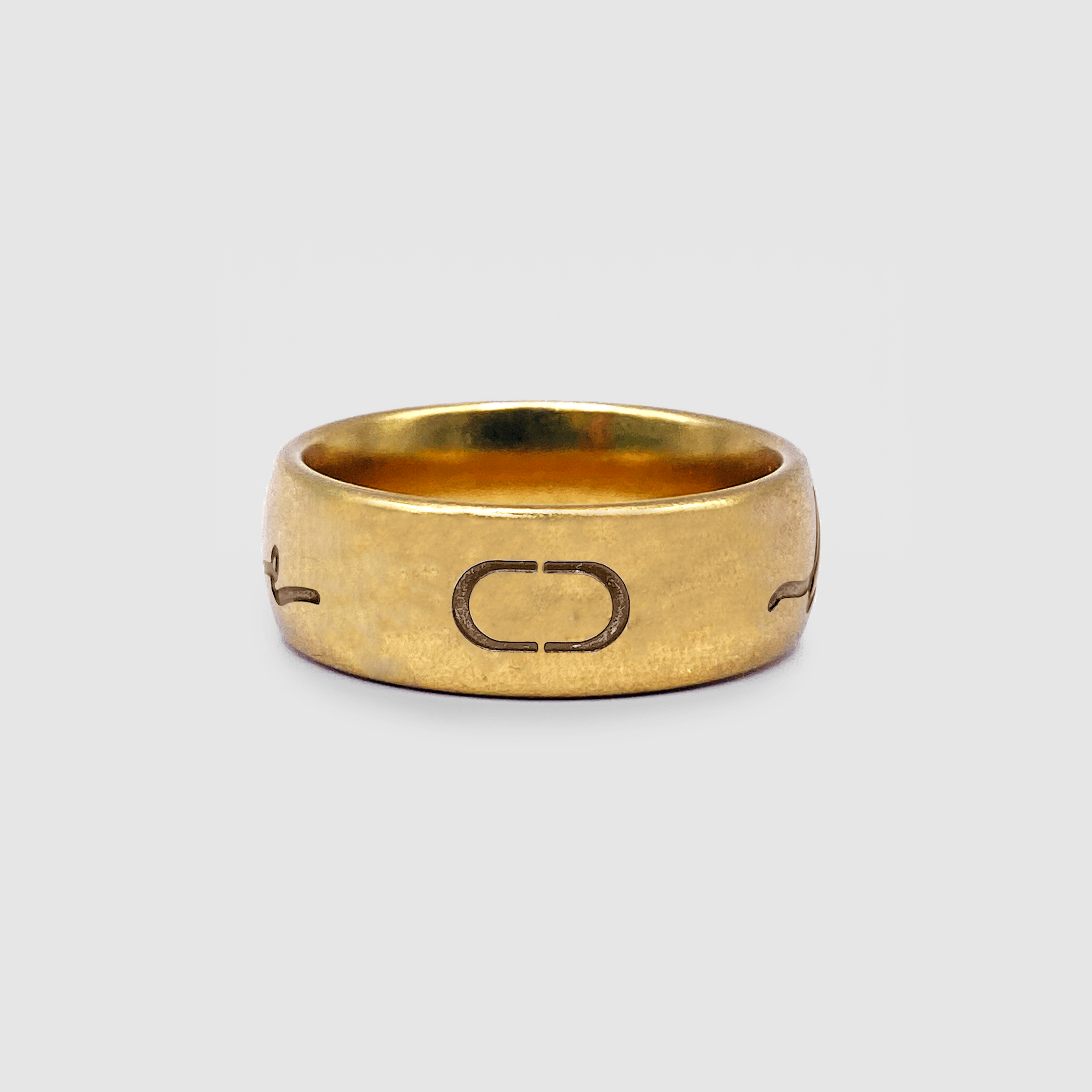 Gold Live Free Band Ring