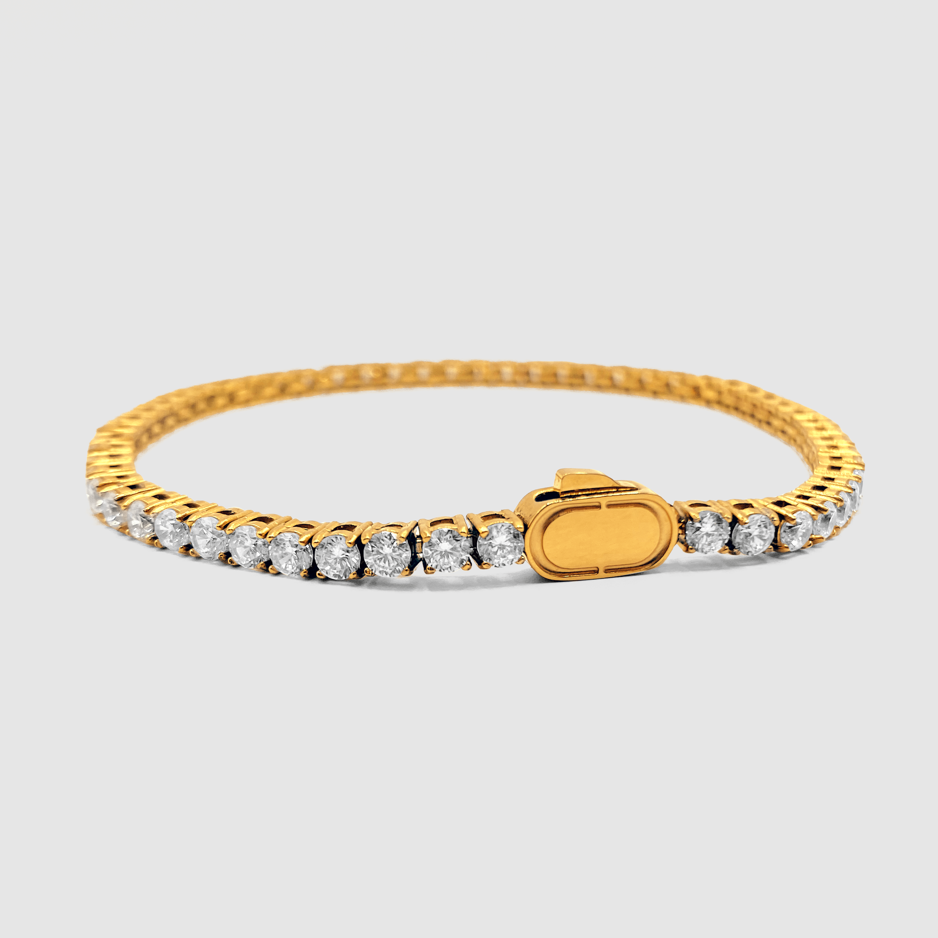 Gold 3mm Tennis Bracelet