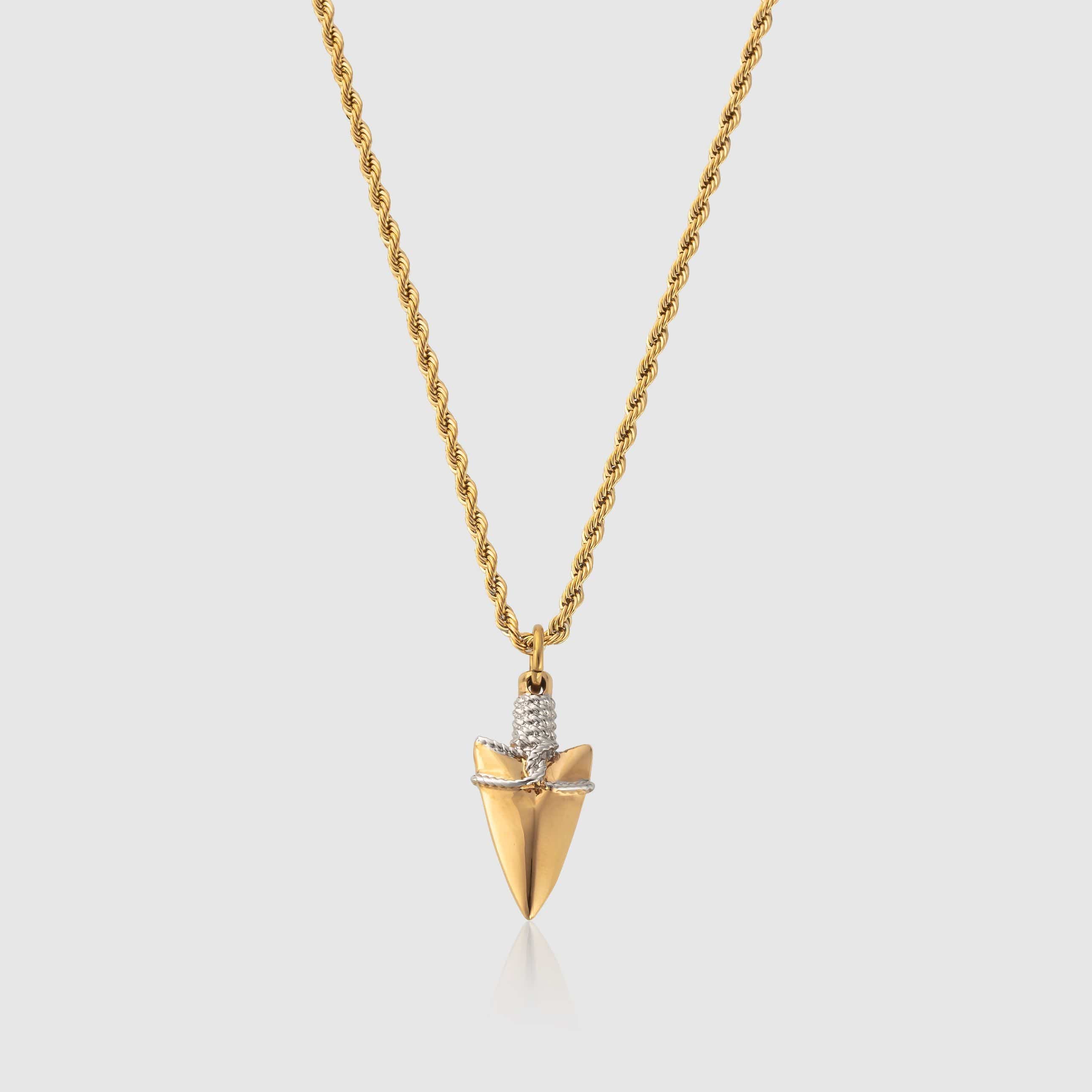 Gold Arrow Necklace For Men