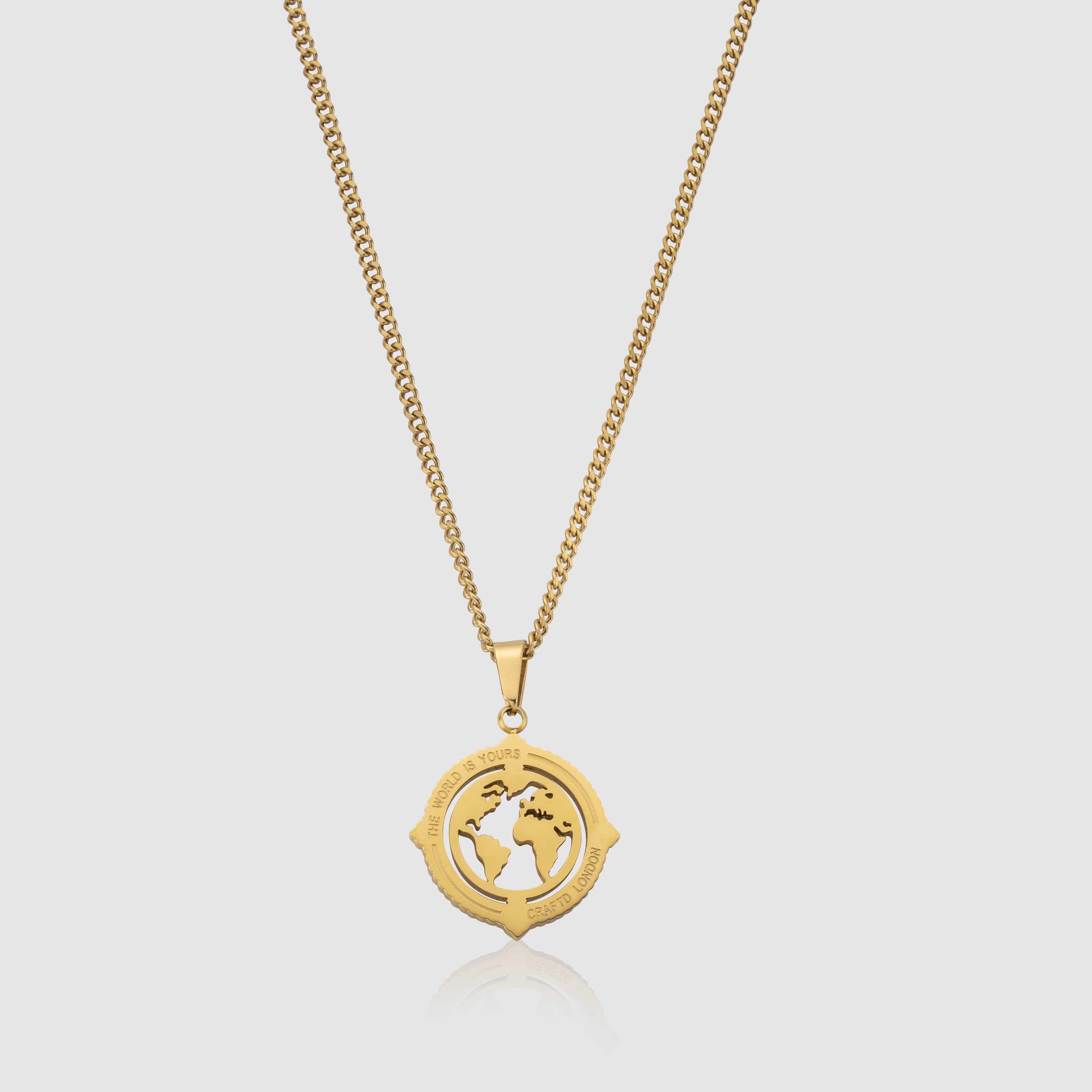 Gold Globe Pendant Necklace