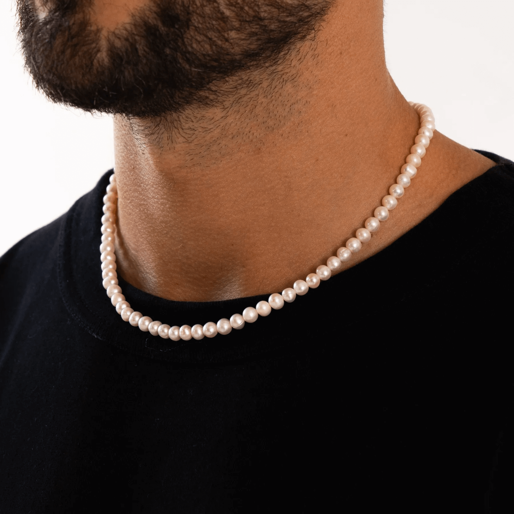 Rounded Real Pearl Necklace