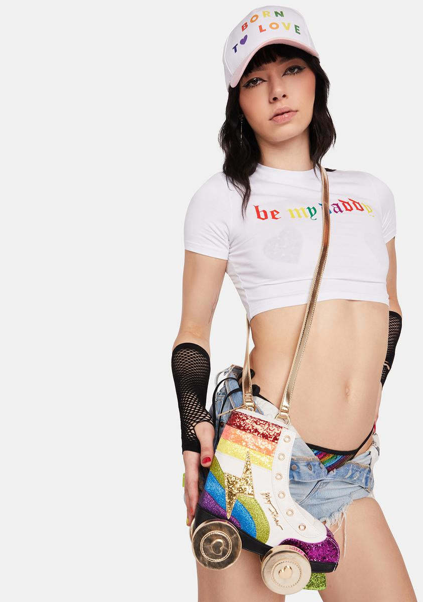 Rainbow Roller Derby Crossbody Bag-annaxin