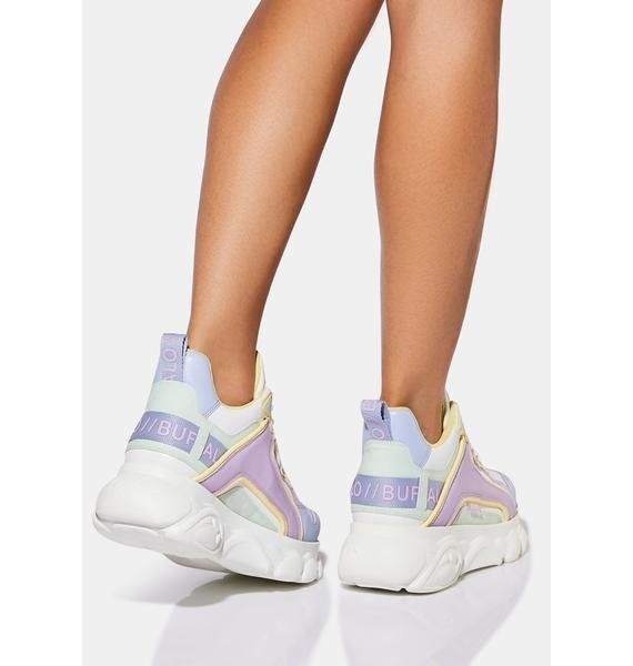 WHITE MULTI CLD CHAI PLATFORM SNEAKERS-annaxin