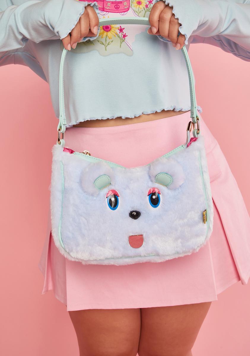 Teddy Time Faux Fur Bag-annaxin