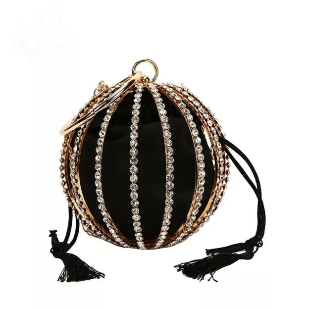 Luxurious Diamond Pearl Flower Metal Ball Women Party Evening Bag Ladies Pueses and Handbags Crossbody Chain Bag Designer Bag