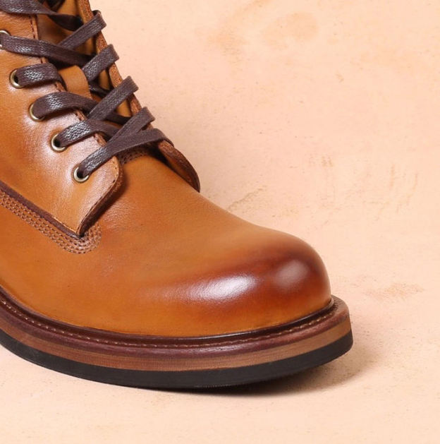 Hand Made Men Genuine Leather Motorcycle Cool Boots Casual Ankle Leather Brown Black Boots for Men