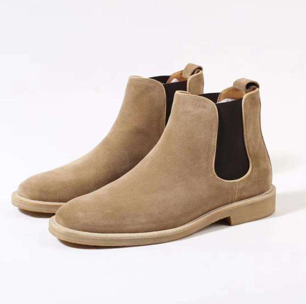 British Classic Design Leather Short Boots Men's Casual Leather Martin Boots for Men Premium Suede Boot