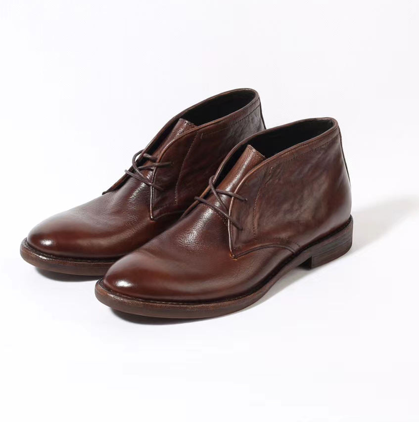 Factory Direct Supply Official Fashion Leather Boots for Man Leather Boots Flat Bottom Boots Casual Men