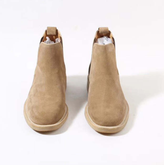British Classic Design Leather Short Boots Men's Casual Leather Martin Boots for Men Premium Suede Boot