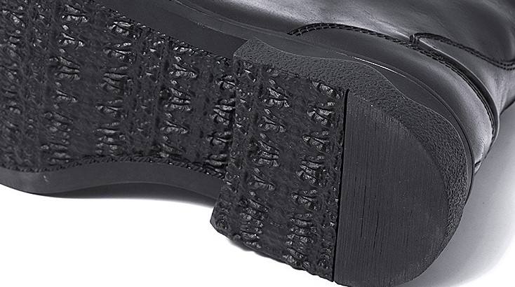 American British Style Classic Cowhide Leather Handmade Men Work Boots Breathable Leather for Men Retro Knight Boots