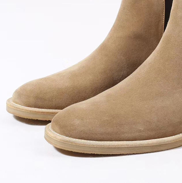 British Classic Design Leather Short Boots Men's Casual Leather Martin Boots for Men Premium Suede Boot