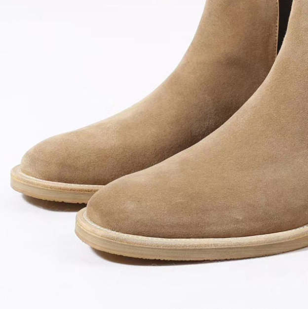 British Classic Design Leather Short Boots Men's Casual Leather Martin Boots for Men Premium Suede Boot