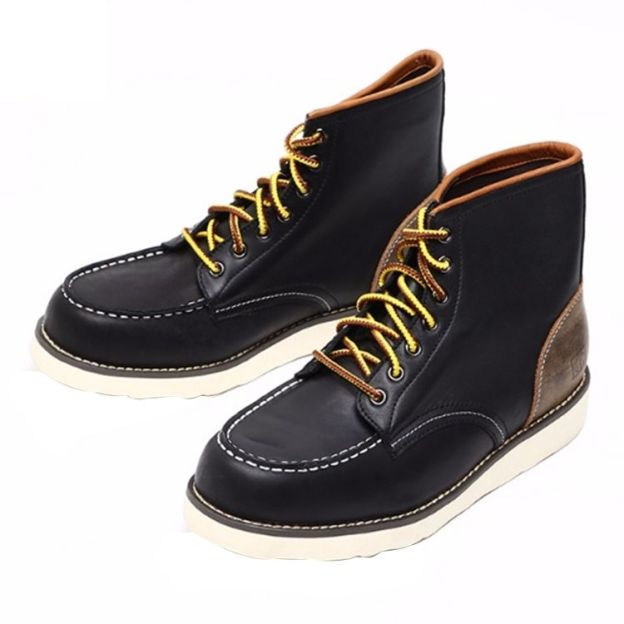 OEM Supplied Black Red Business Affairs Casual Business Boot Shoes Men Leather Boots