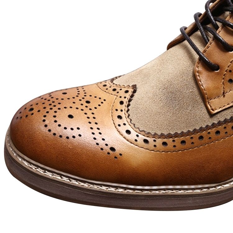Manufacturers Promotion High Quality Lace-Up Men's Shoes Boots Leather Boot